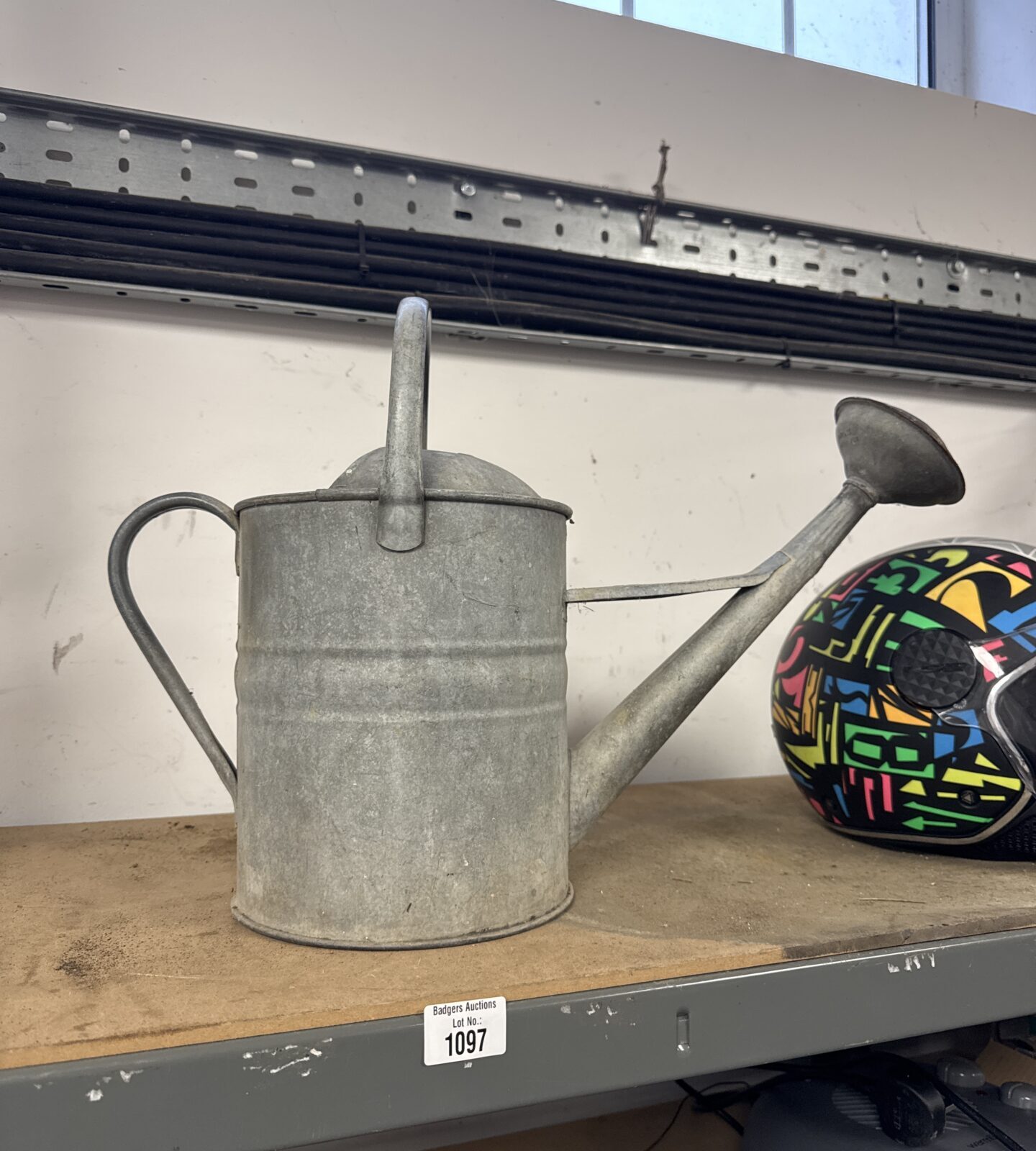 Galvanised watering can