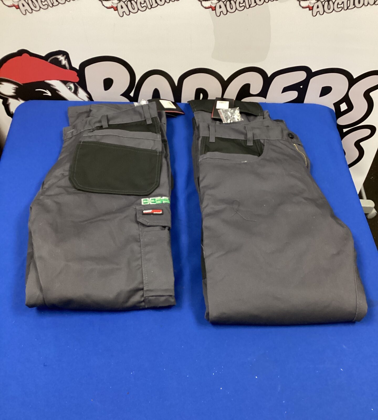 Two new pairs of tuff stuff combat work trousers size 36