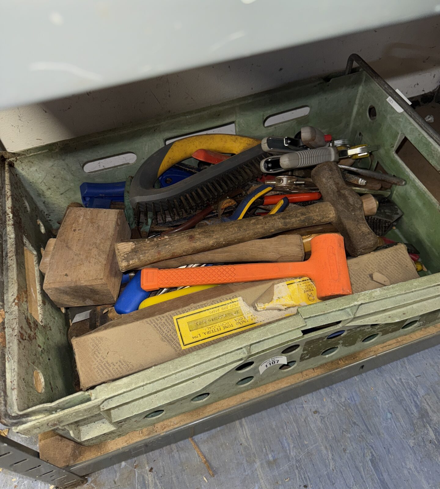 Tray of tools & hardware