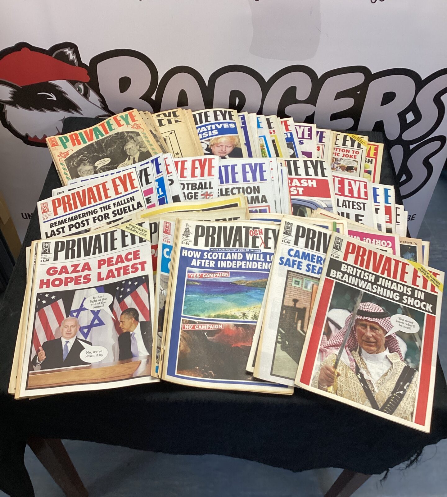 Large collection of private eye magazines