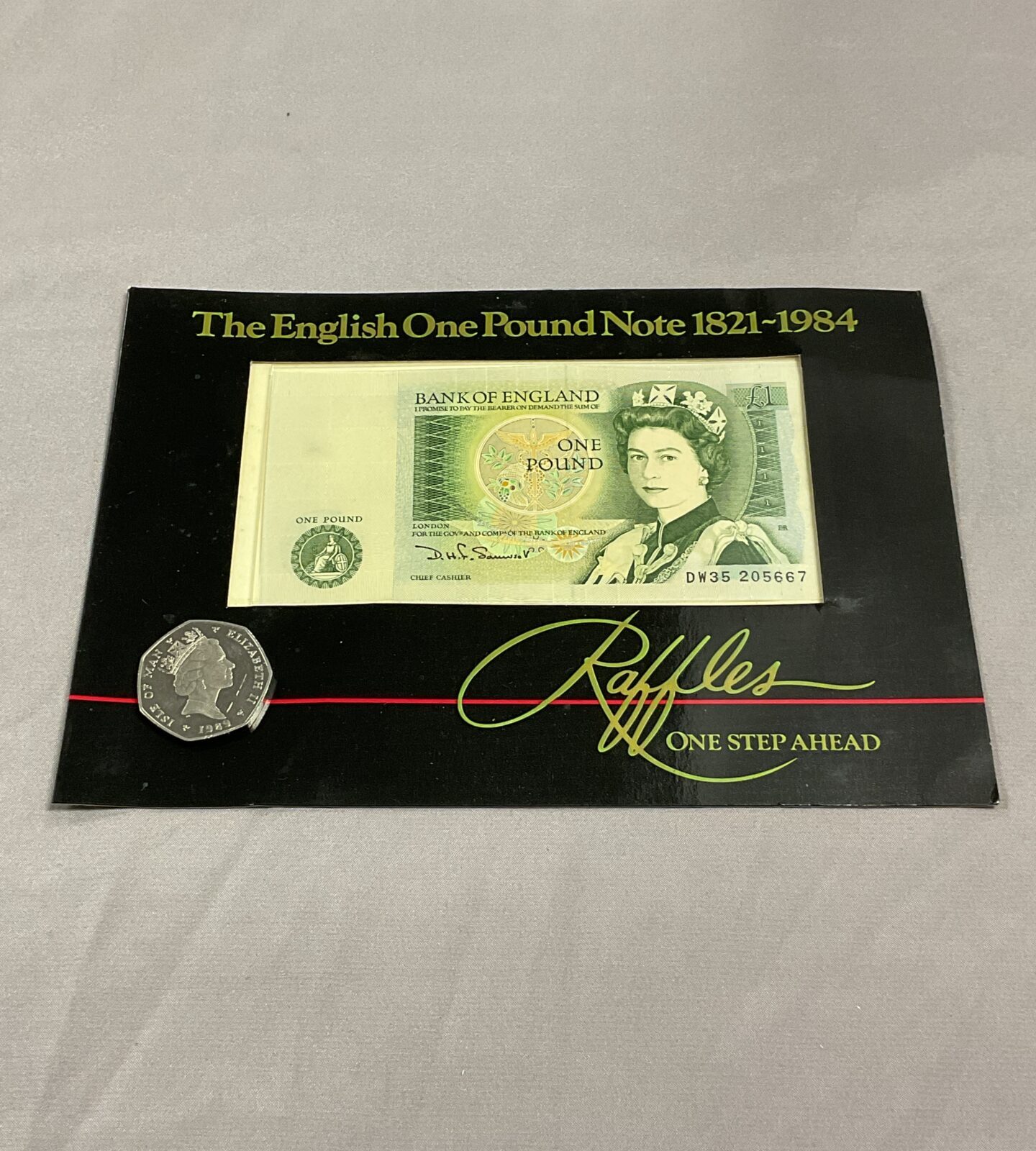 1989 iom christmas 50p and one pound note - Image 3