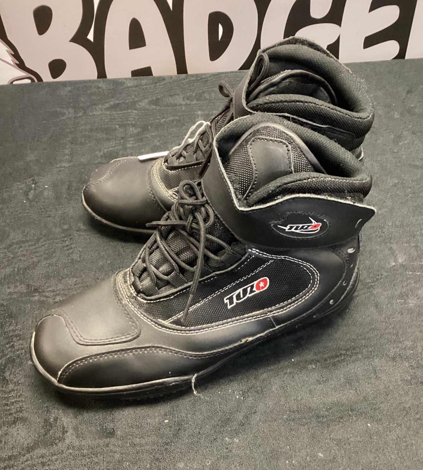 Pair ofsize 9 tuzo motorcycle boots