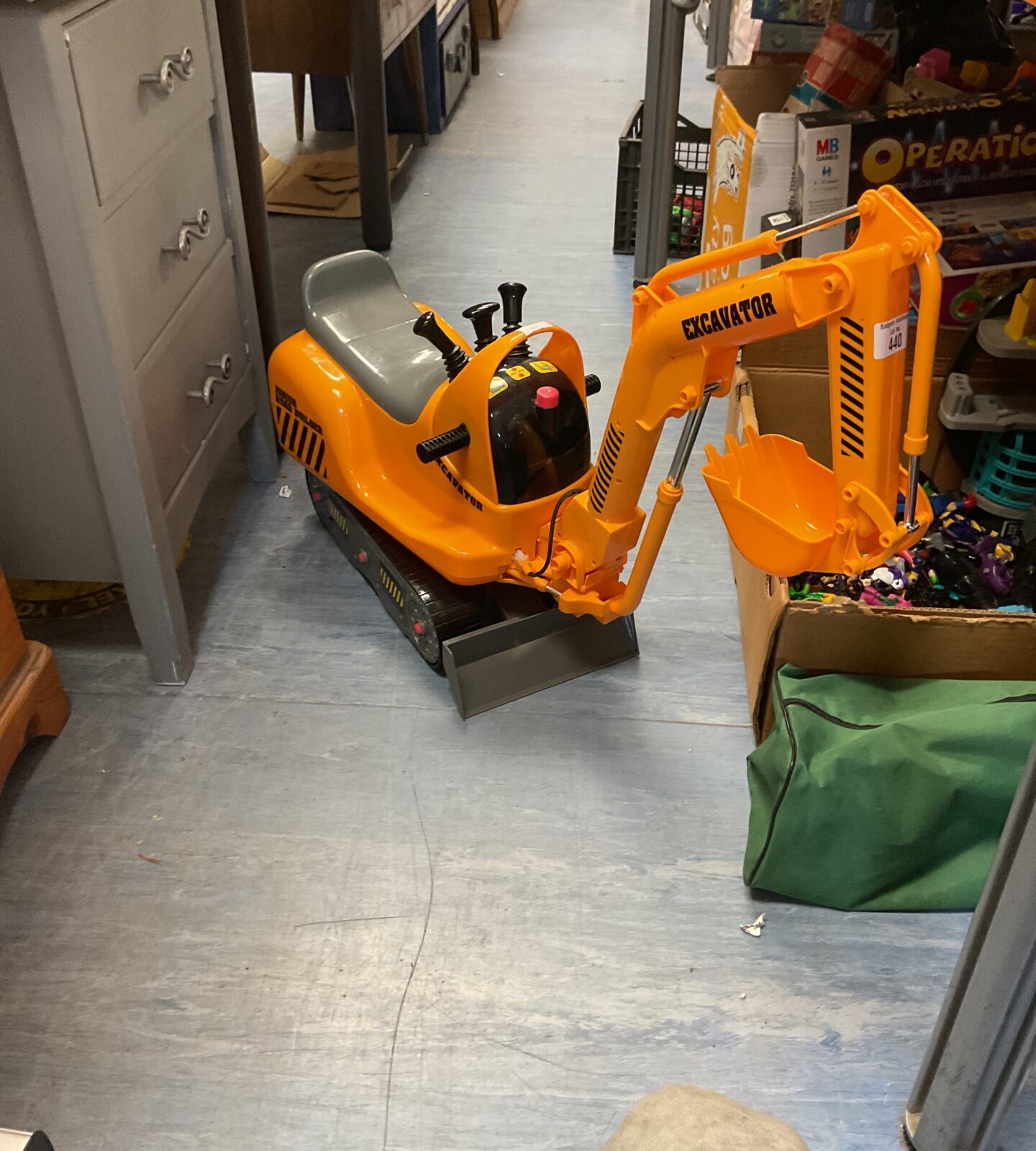 Children’s ride on excavator