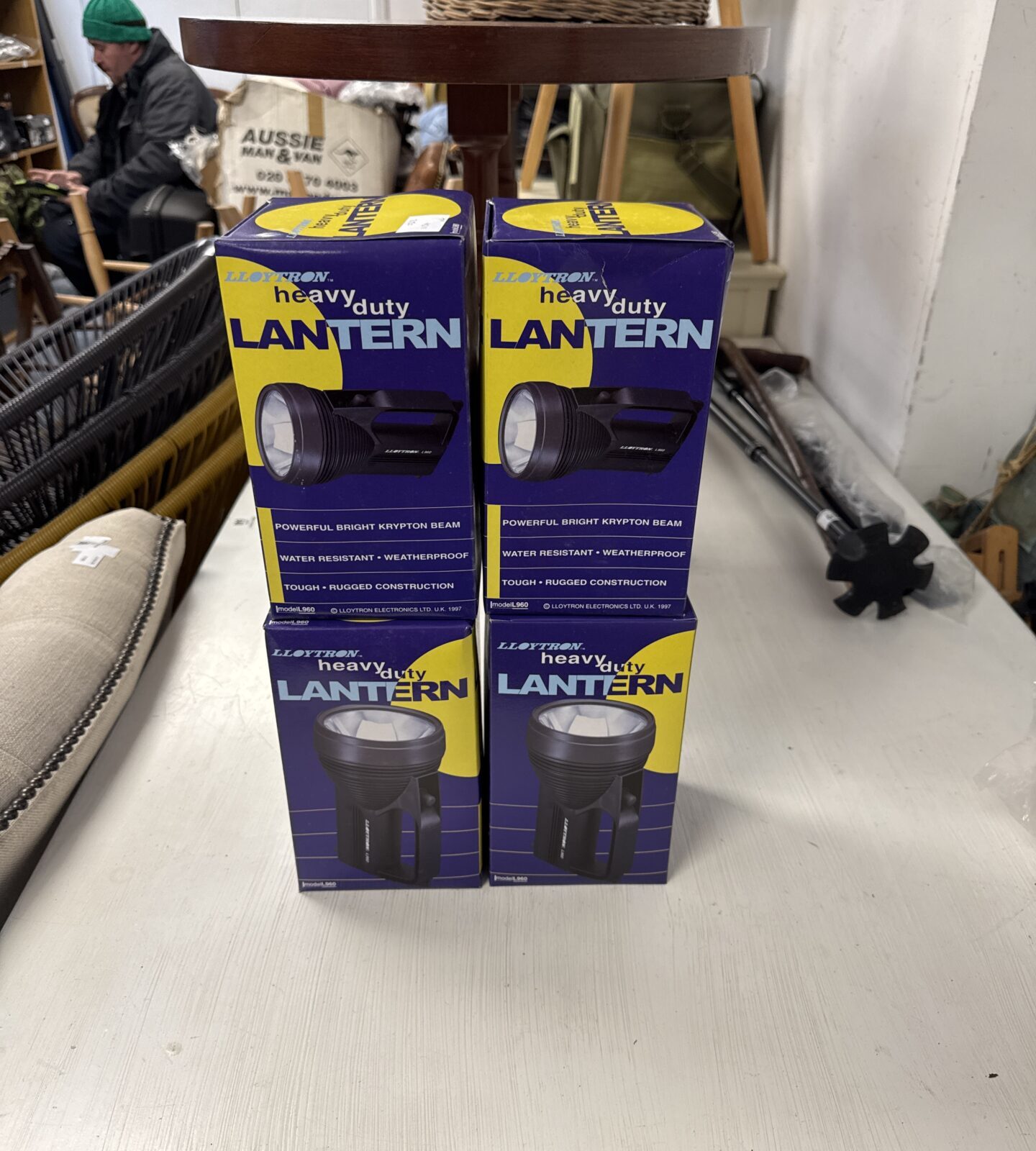 Four lloytron l960 heavy duty lanterns