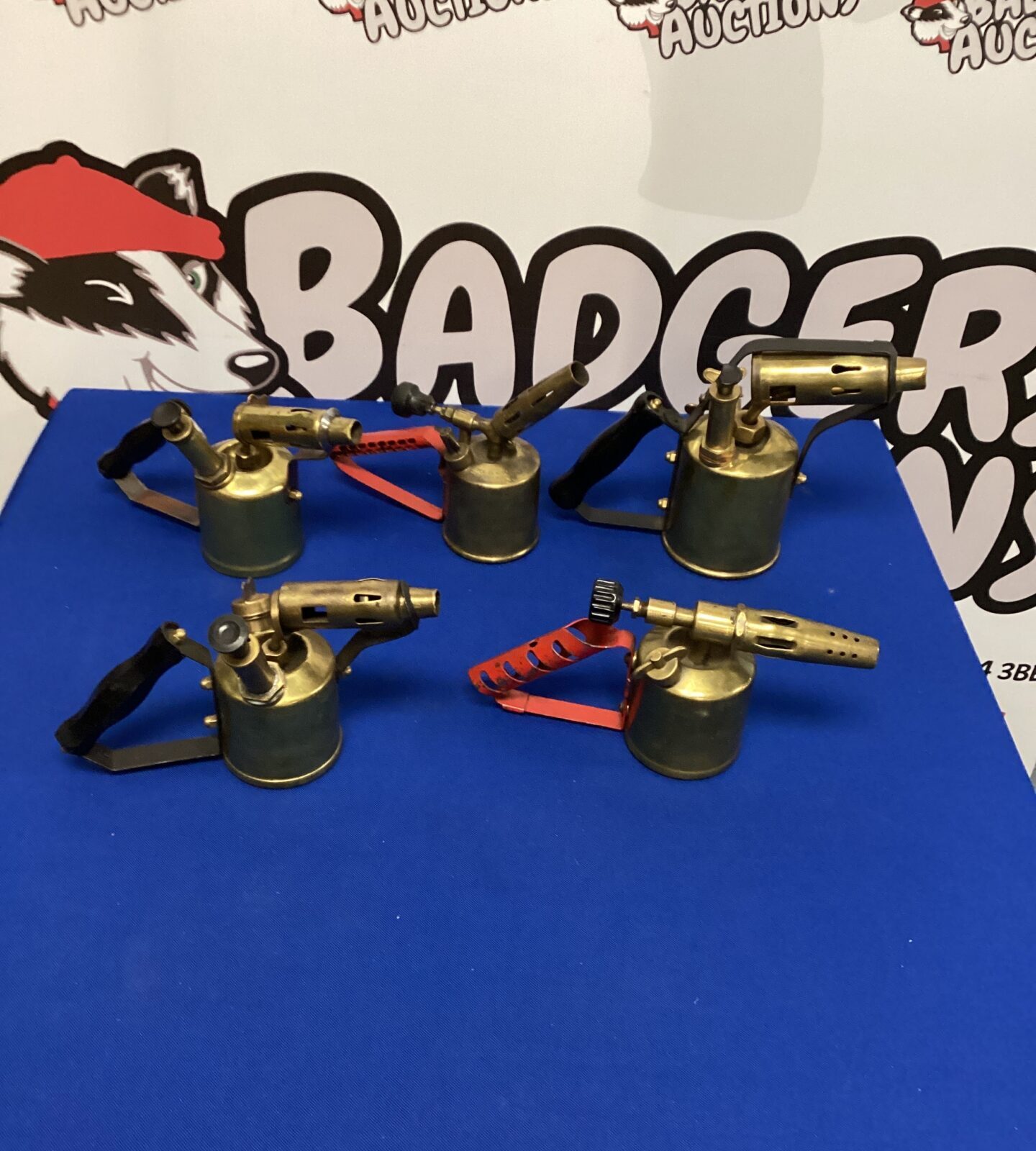 Five Brass Blow Torches