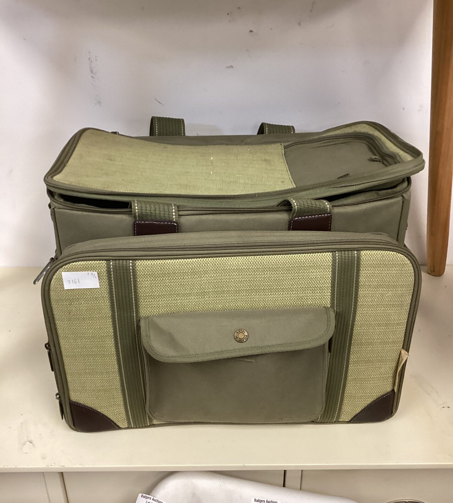 Ascot canvas picnic bag