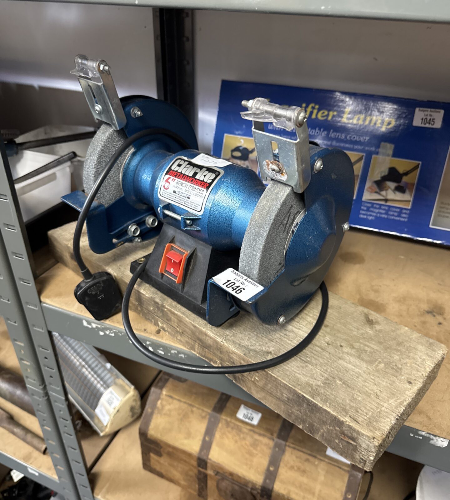 Clarke 6” bench grinder wheel - working, cable has been repaired