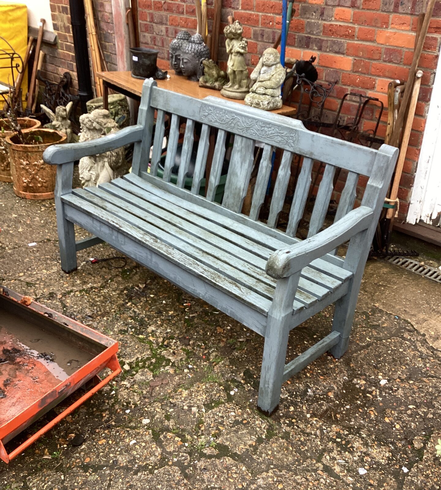 Wooden painted Garden Bench