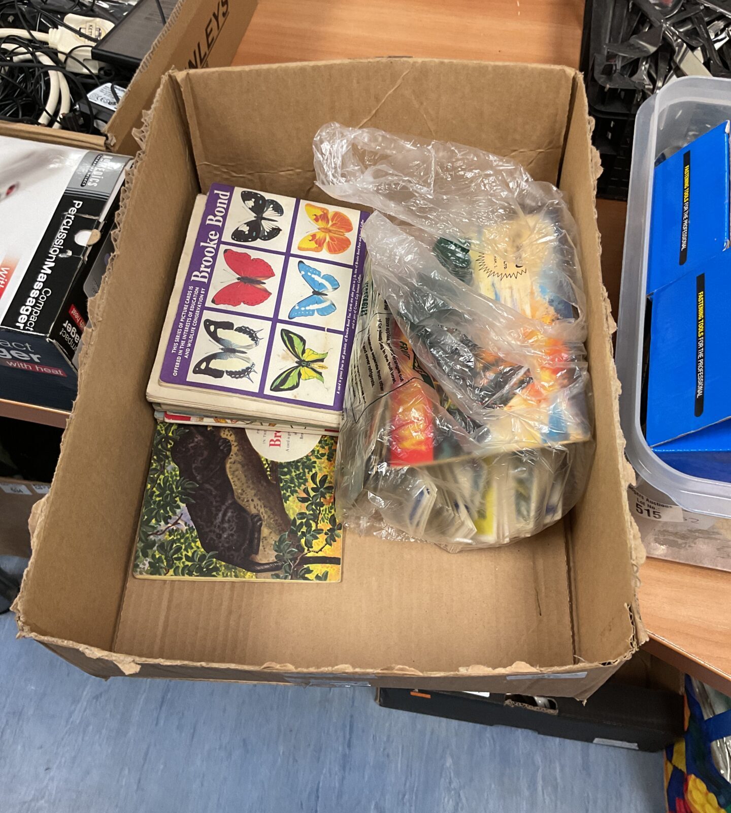 Box of wild life cards and books