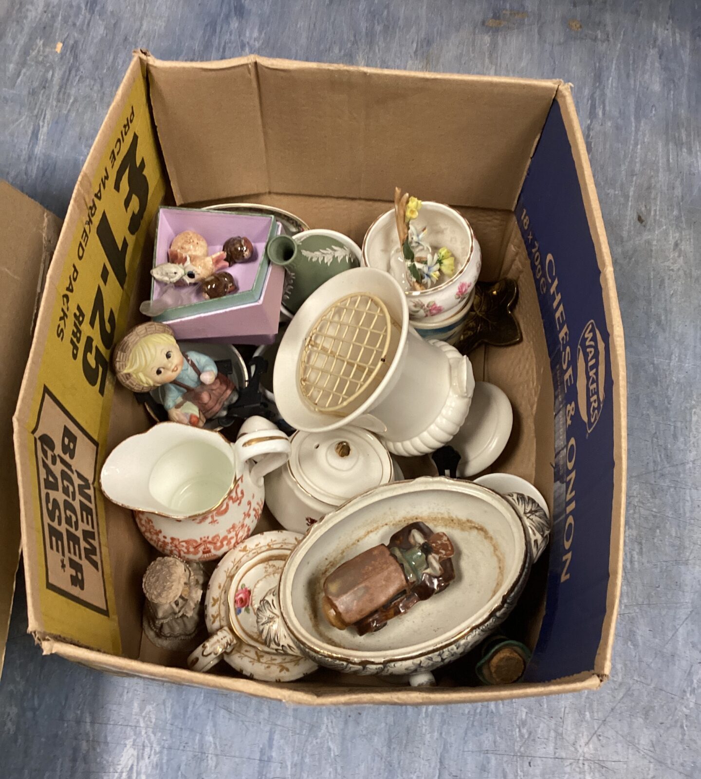 Box of mixed china and Porcelain