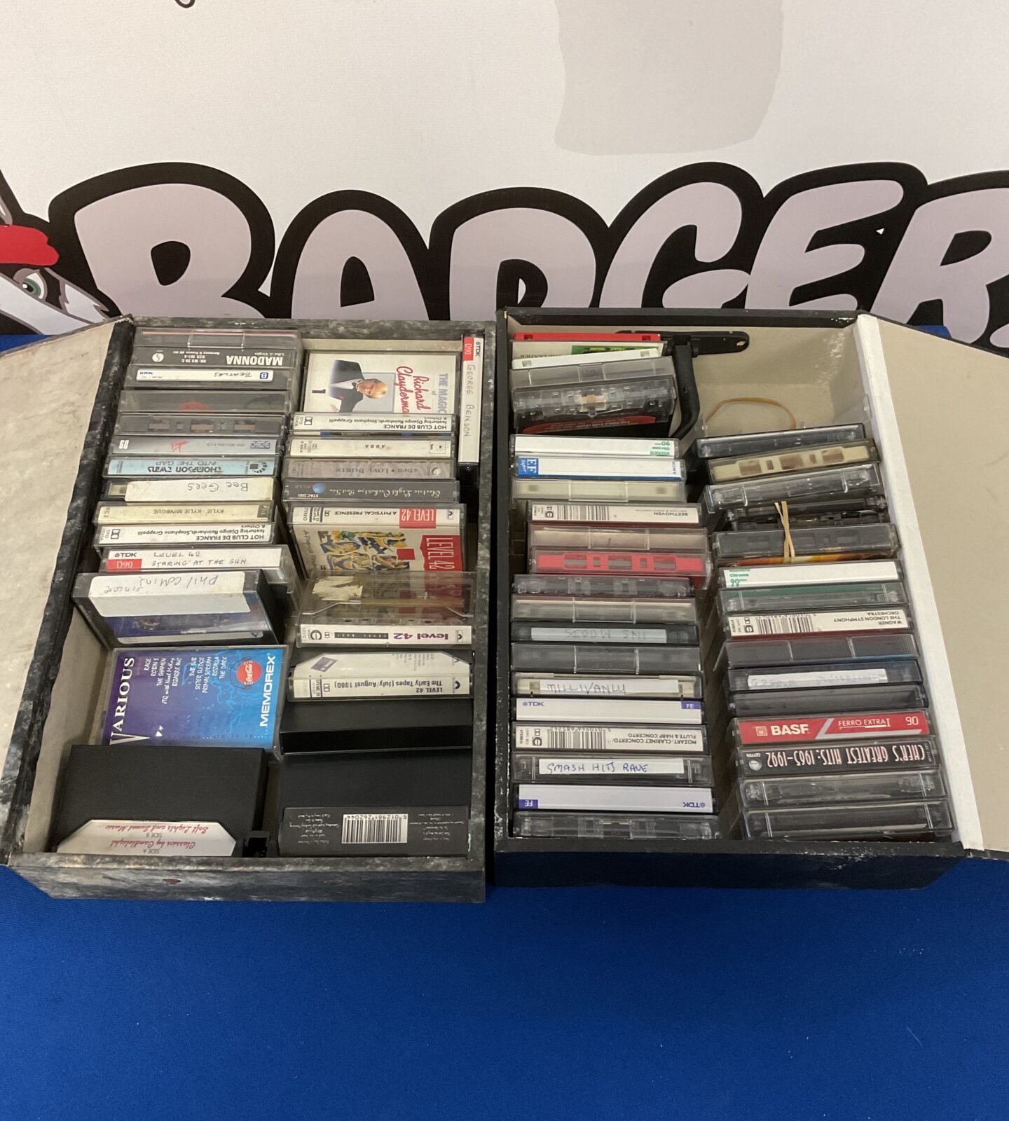 Collection of audio cassette tapes