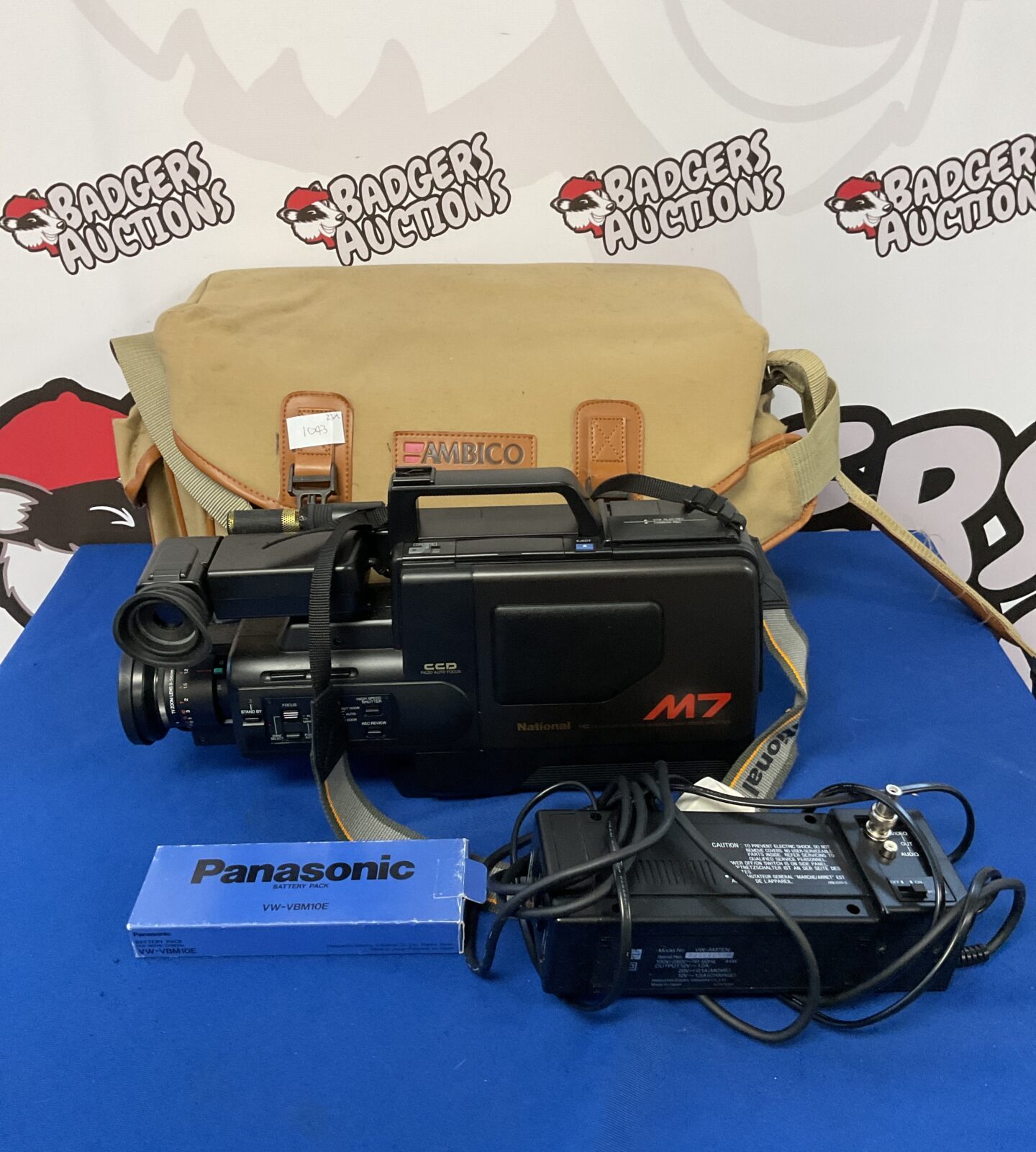 National Panasonic m7 camcorder in case