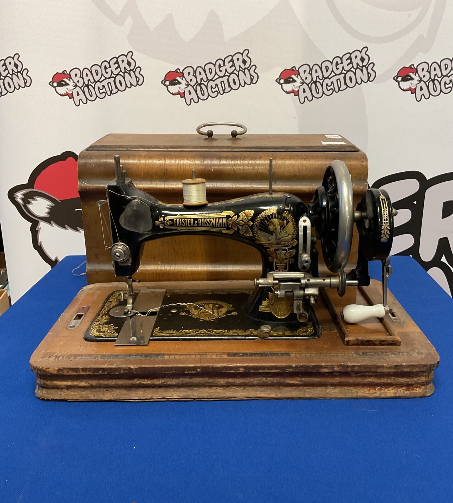 Frister & rossman hand cranked sewing machine