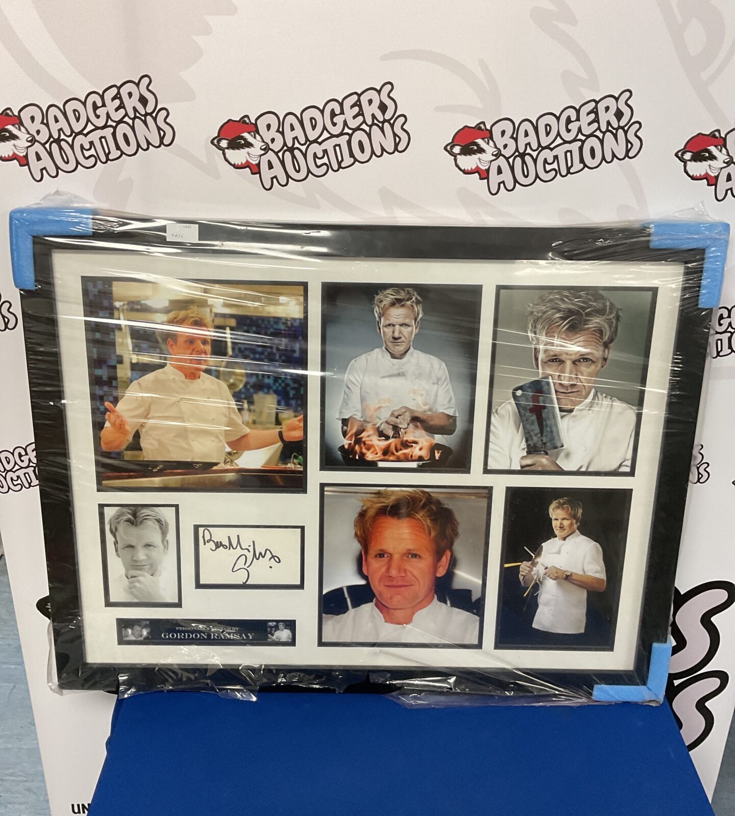 Gordon ramsey signed portrait photo wall art
