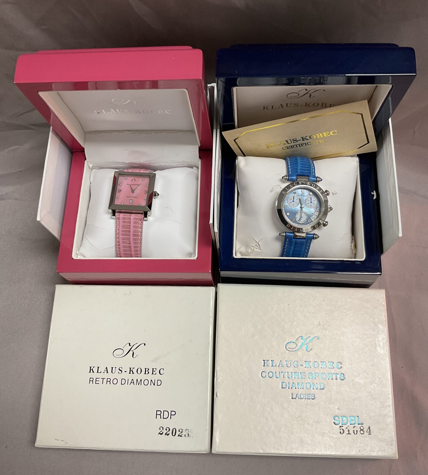 two ladies klaus Kobe's watches