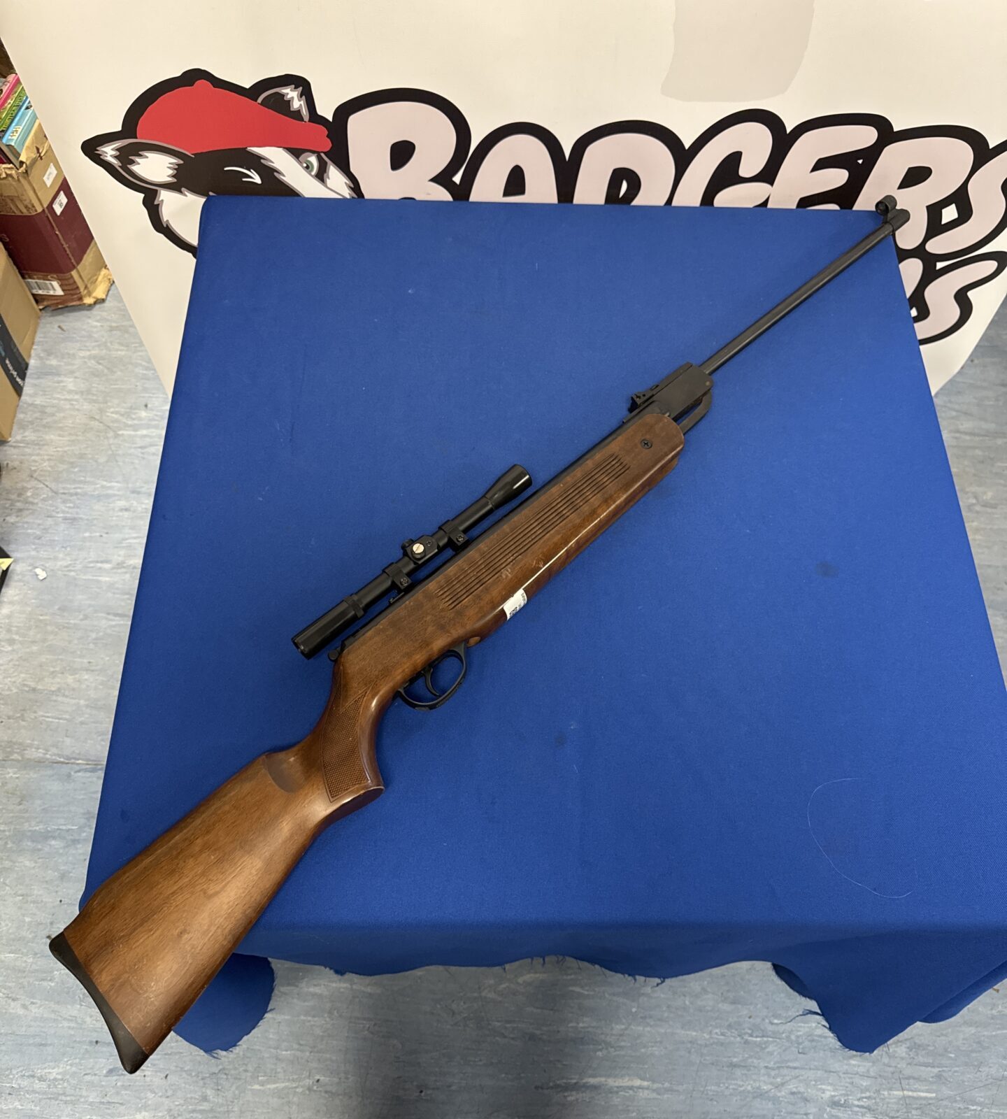 Edgar bros mod 60s .22 air rifle with smk sight