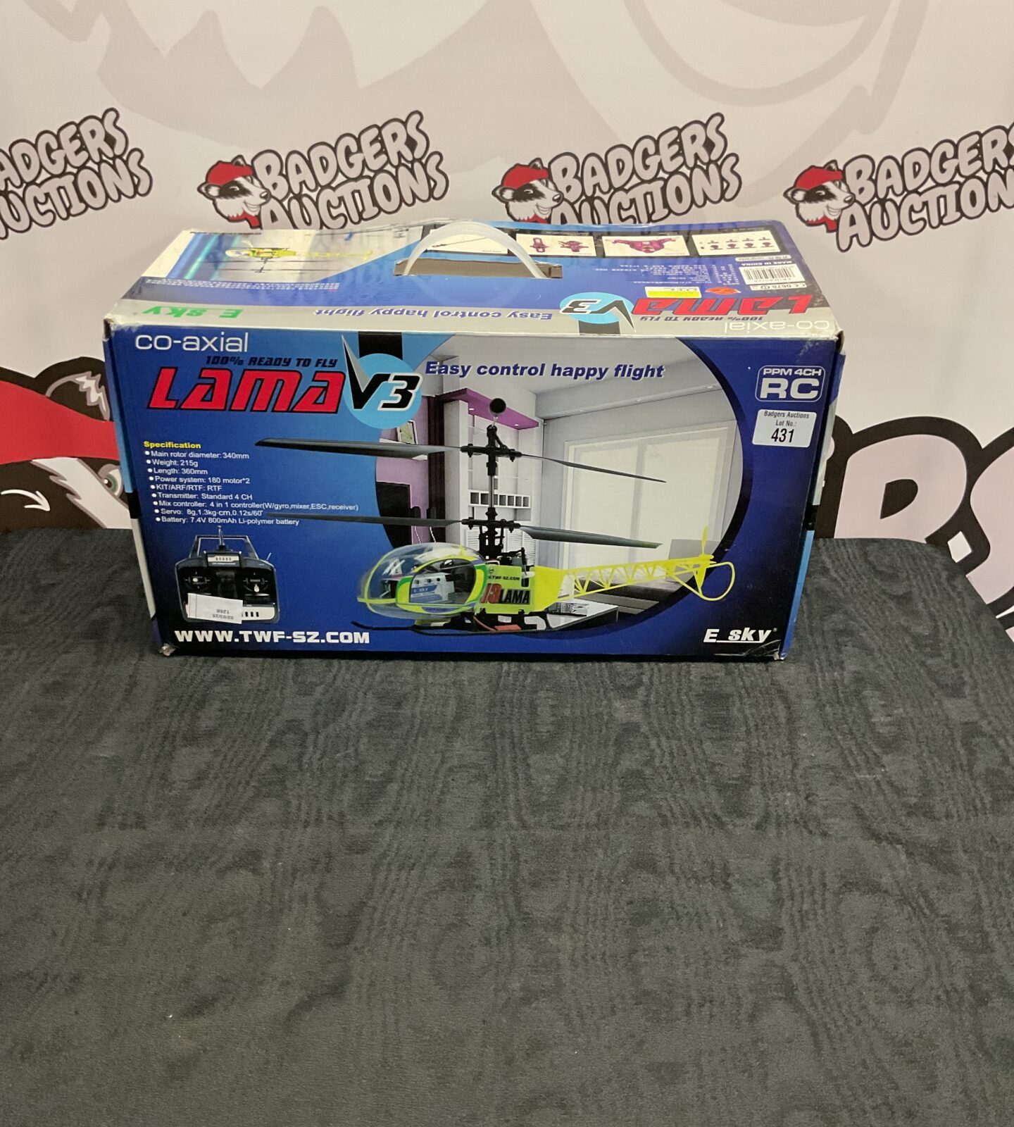 E sky co-axial lama v3 remote controlled indoor helicopter