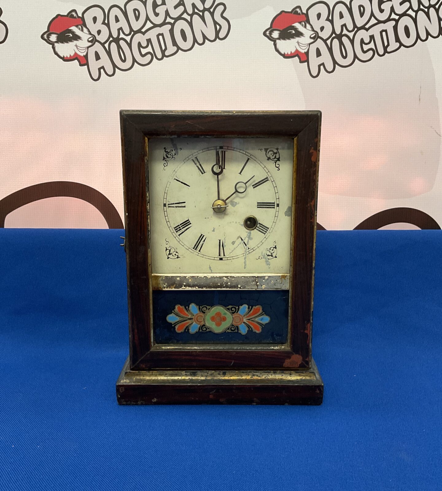 Antique American century cased mantle clock