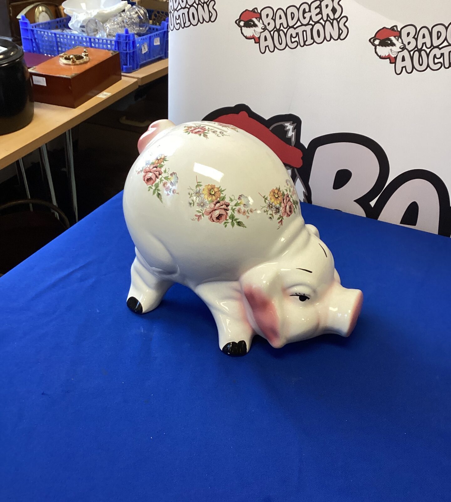 Large Porcelain Piggy Bank