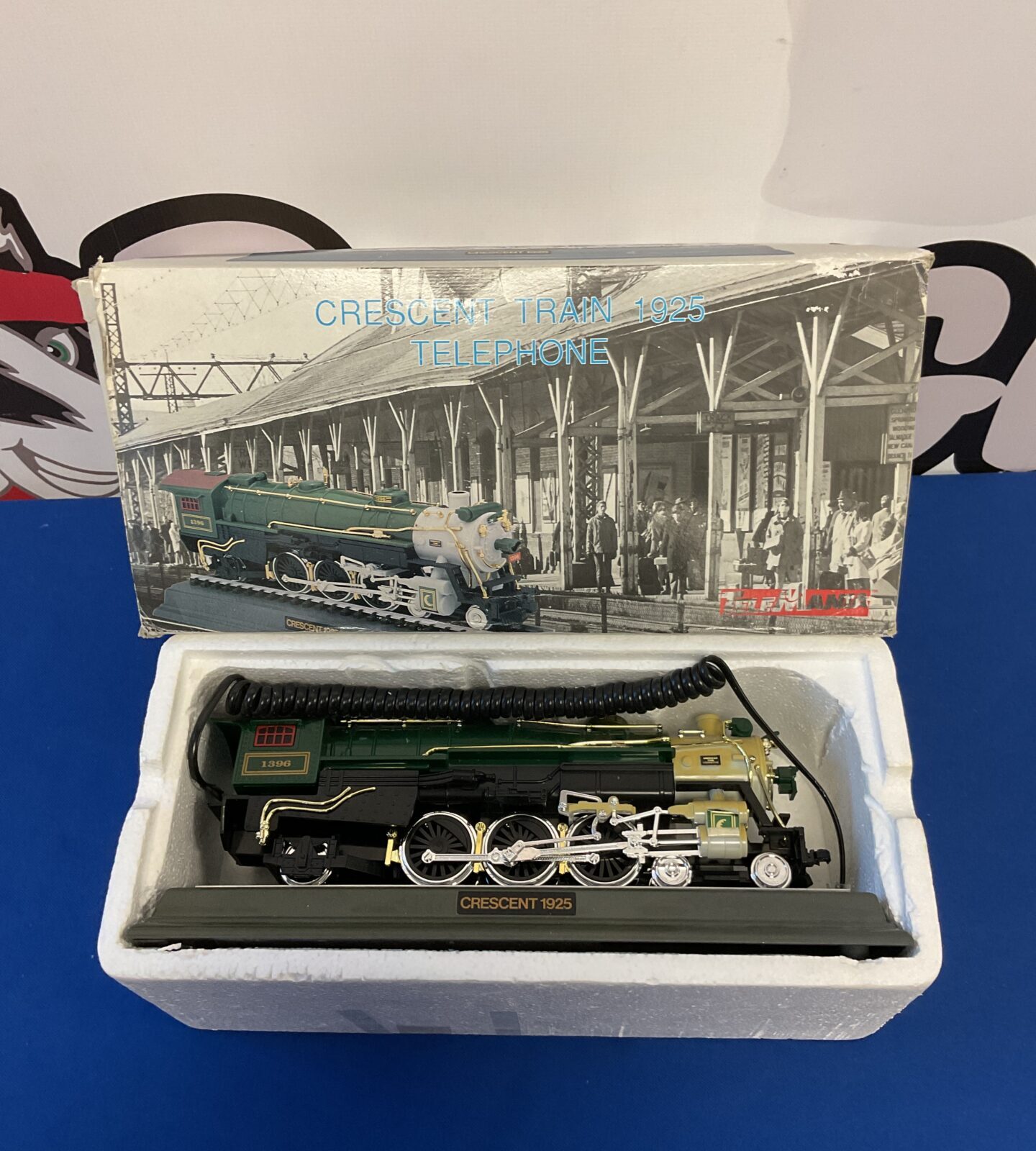 Telemania crescent train 1925 novelty telephone