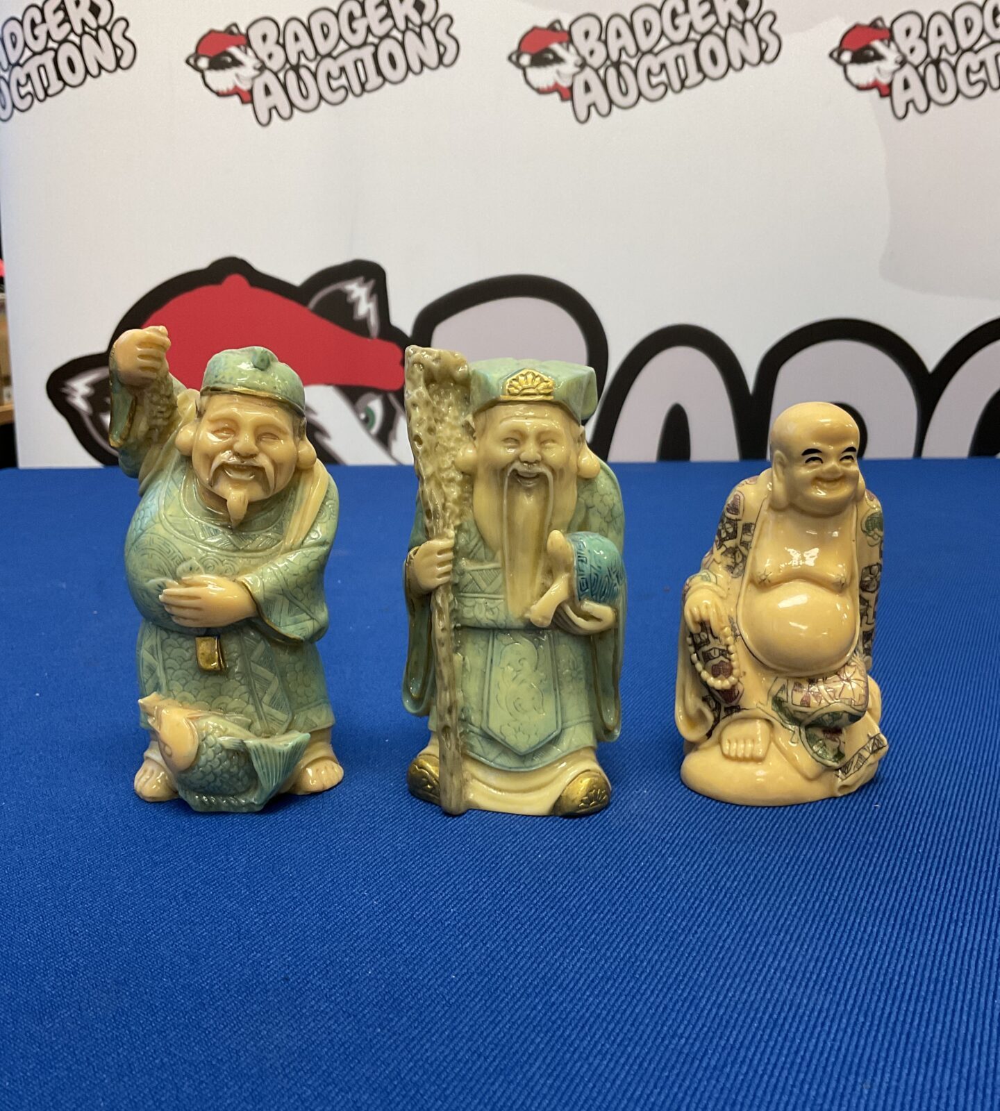 Three Chinese wise man figures