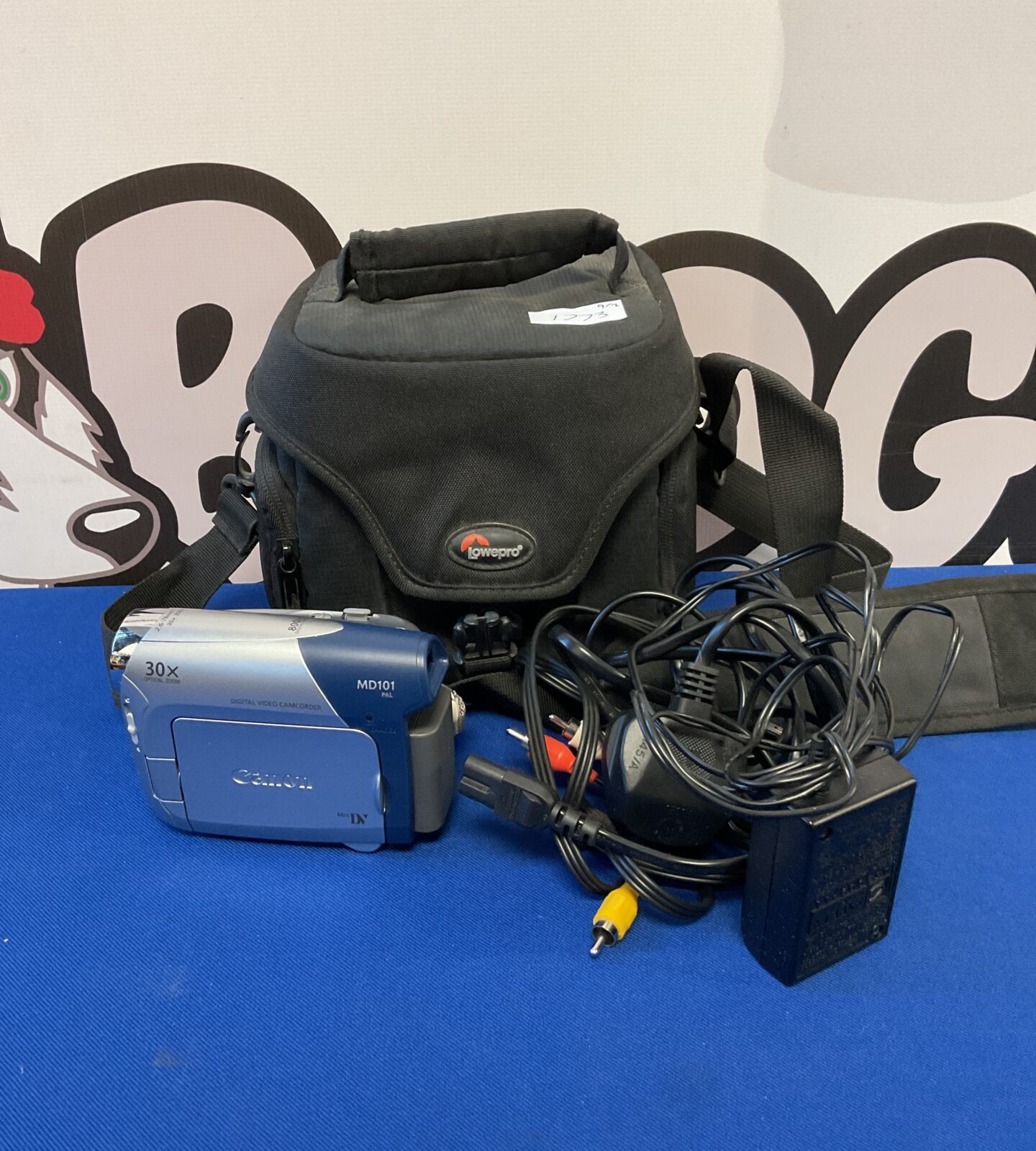 Canon md101 camcorder with case & cables