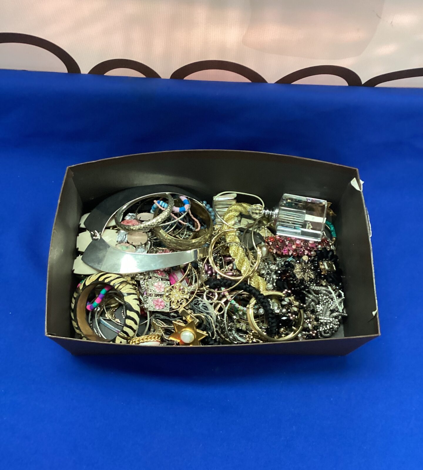 Box of costume jewellery