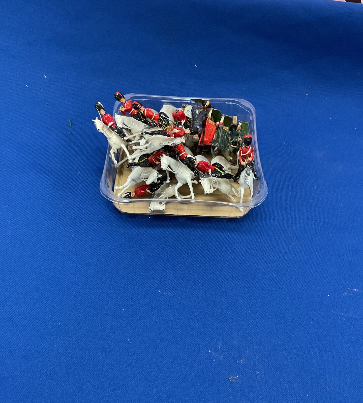 Box of 11 del prado metal soldiers