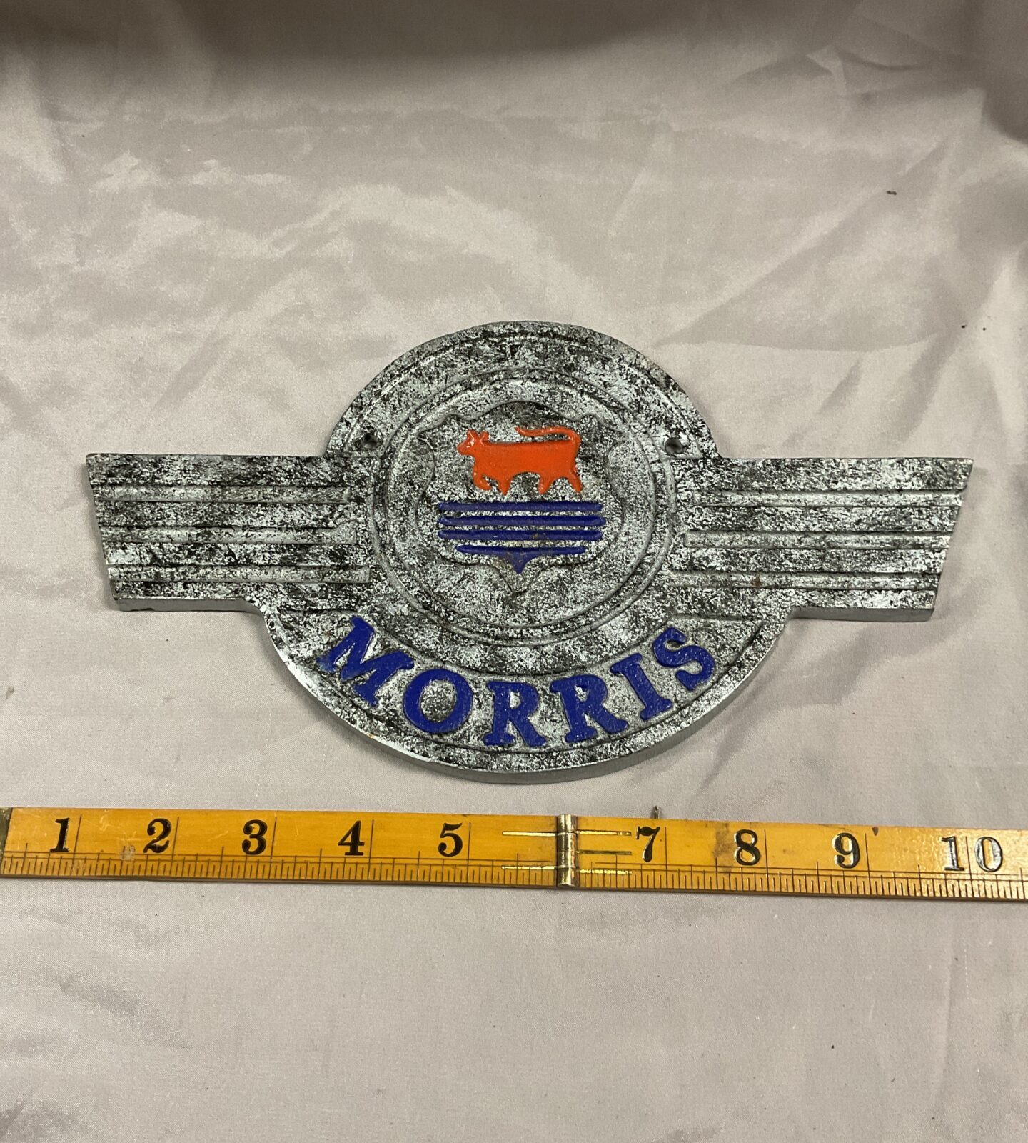 Cast iron morris wall plaque