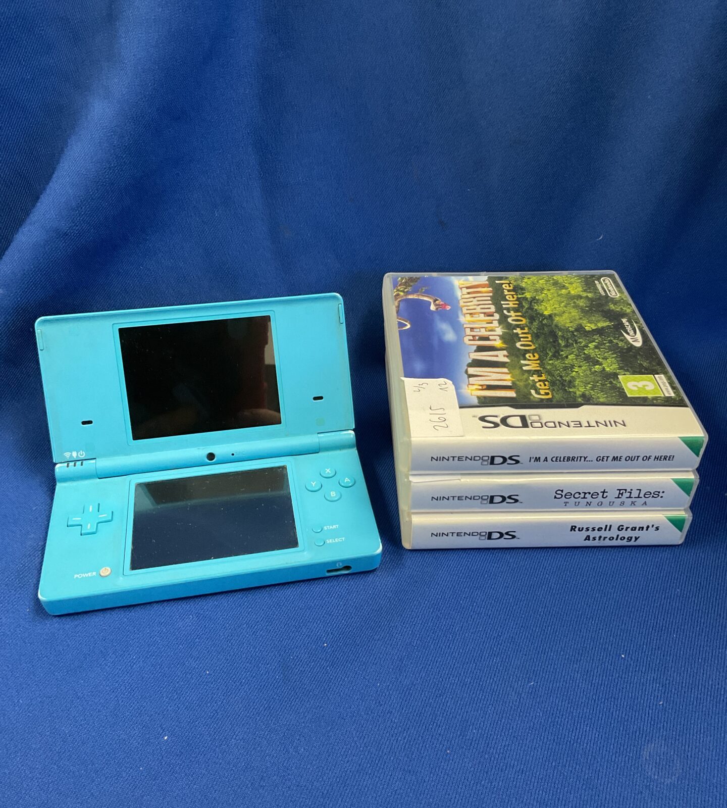 Nintendo dsi console & games (no charger)