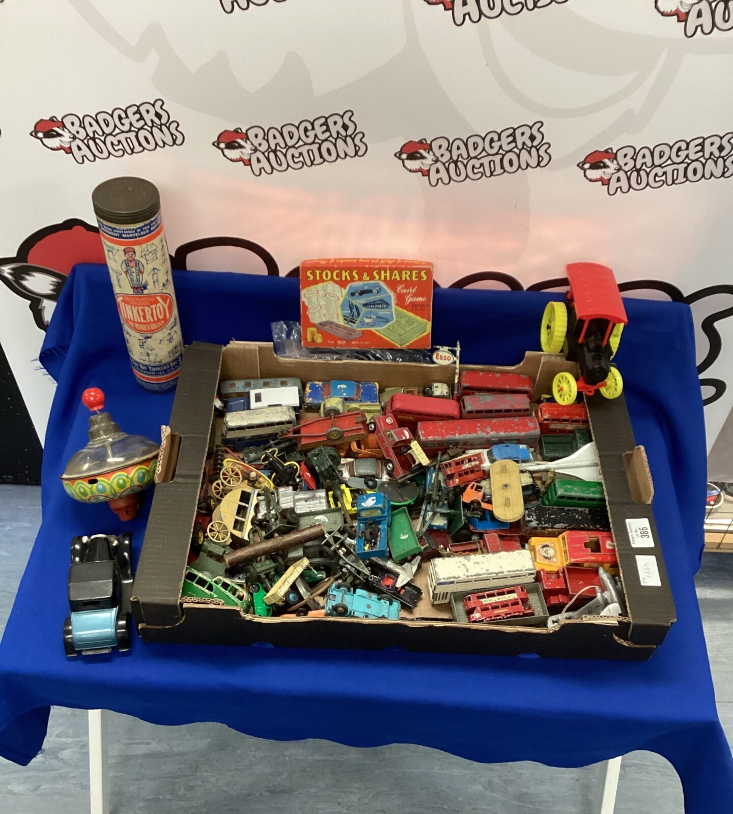 Tray of vintage toys diecast Dinky