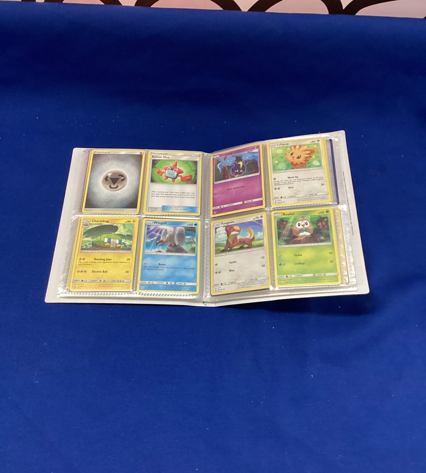 Pokemon Card File with trading cards