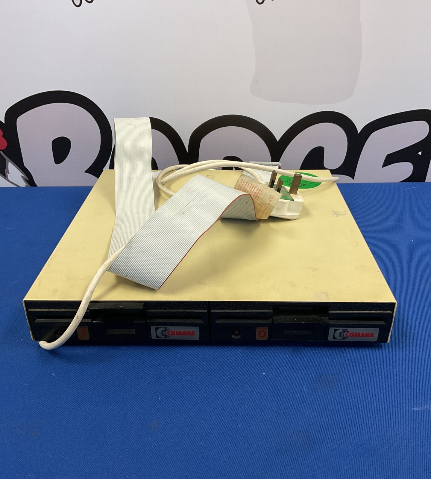Vintage cumana computer double floppy disk drive