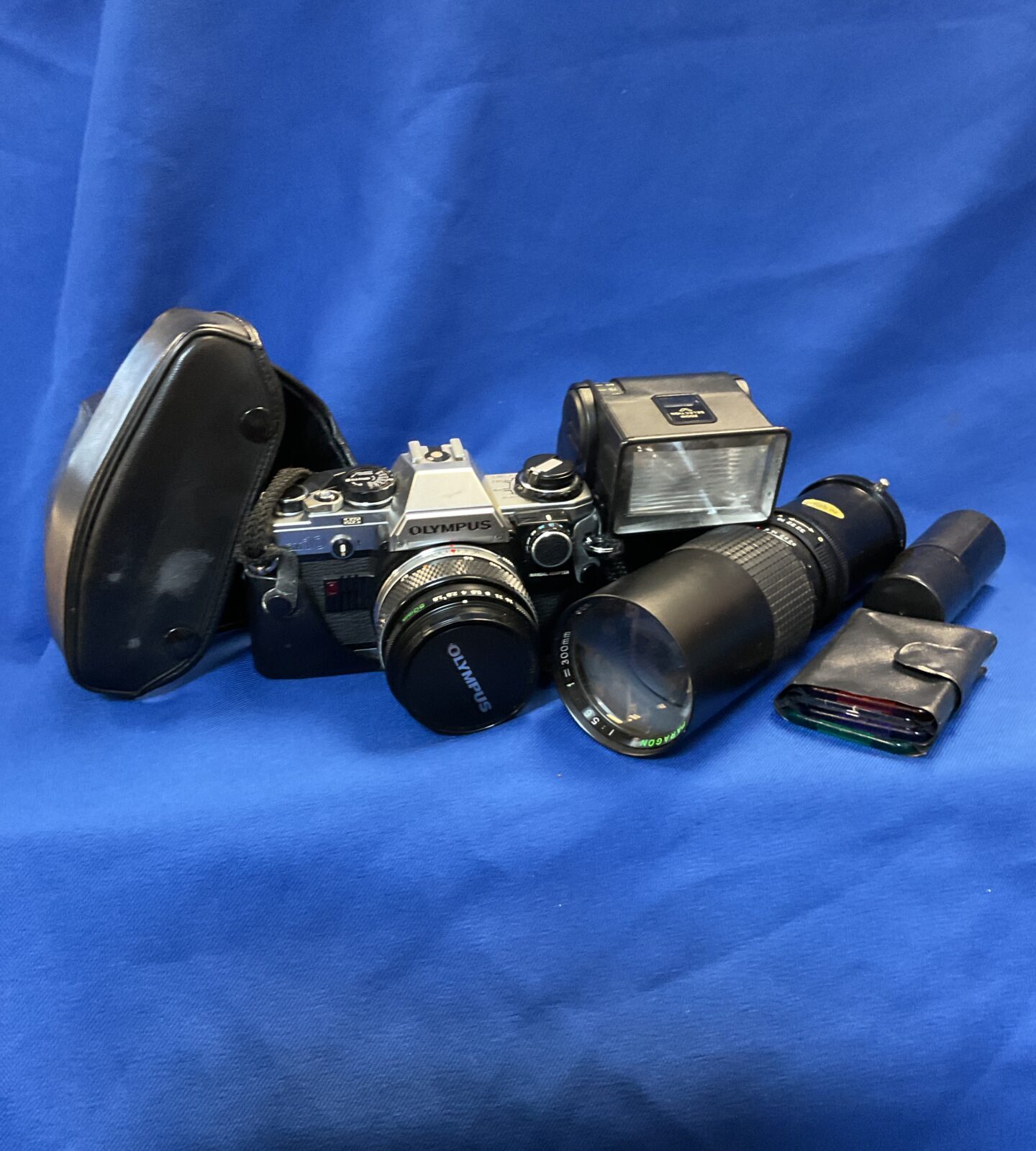 Olympus om10 camera with lenses