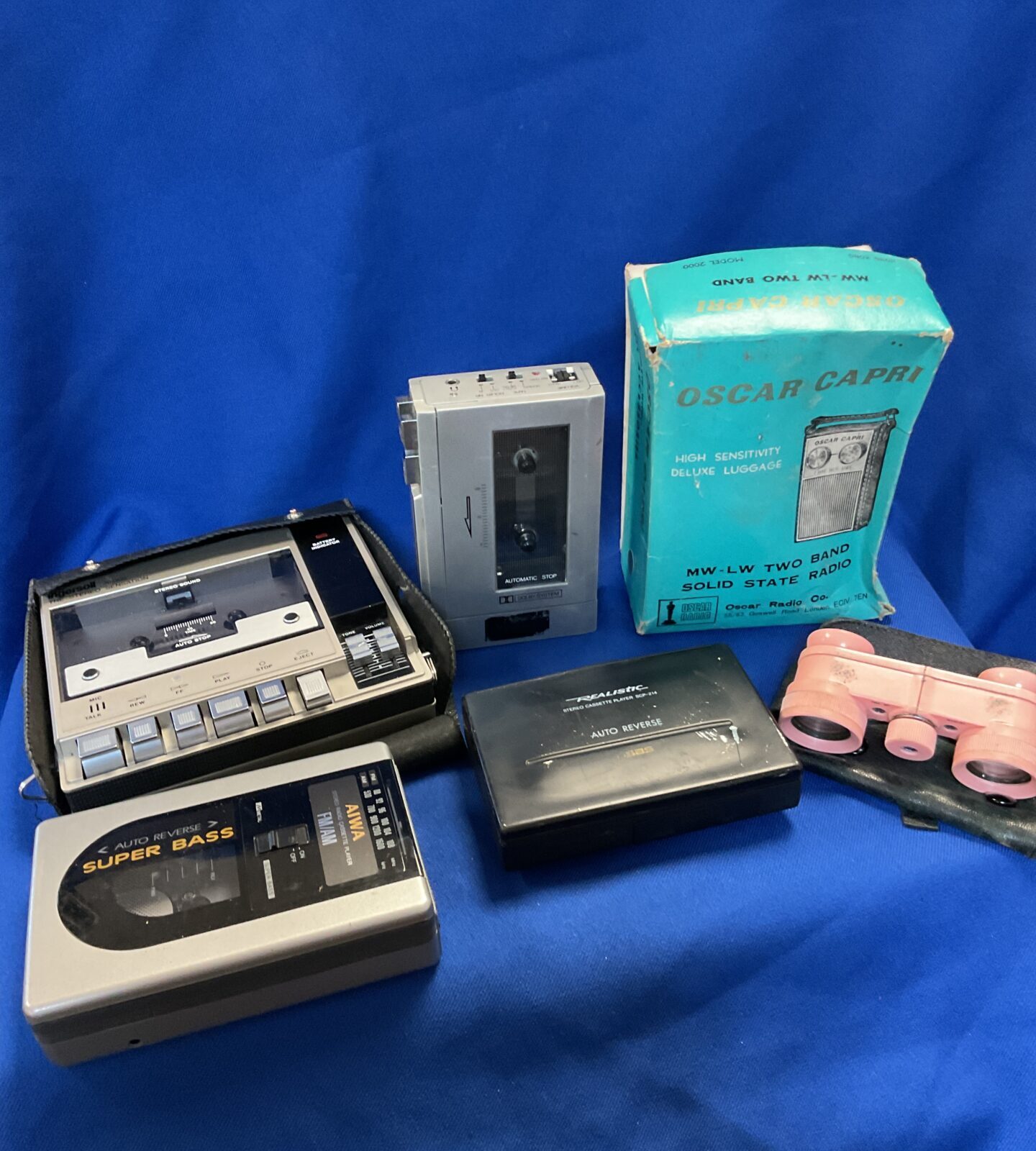 Selection of personal cassette players including ingersoll xk105