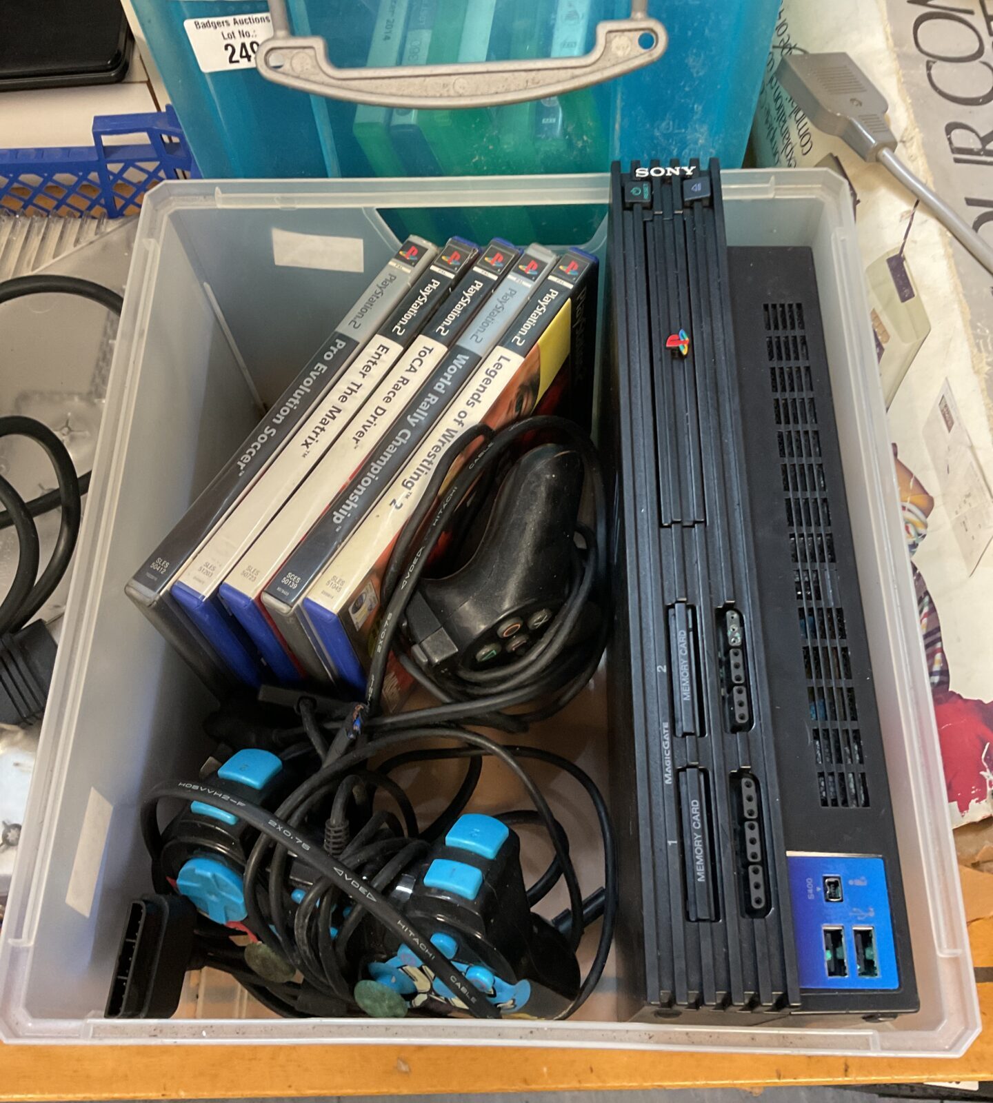 Sony ps2 console with controllers & games