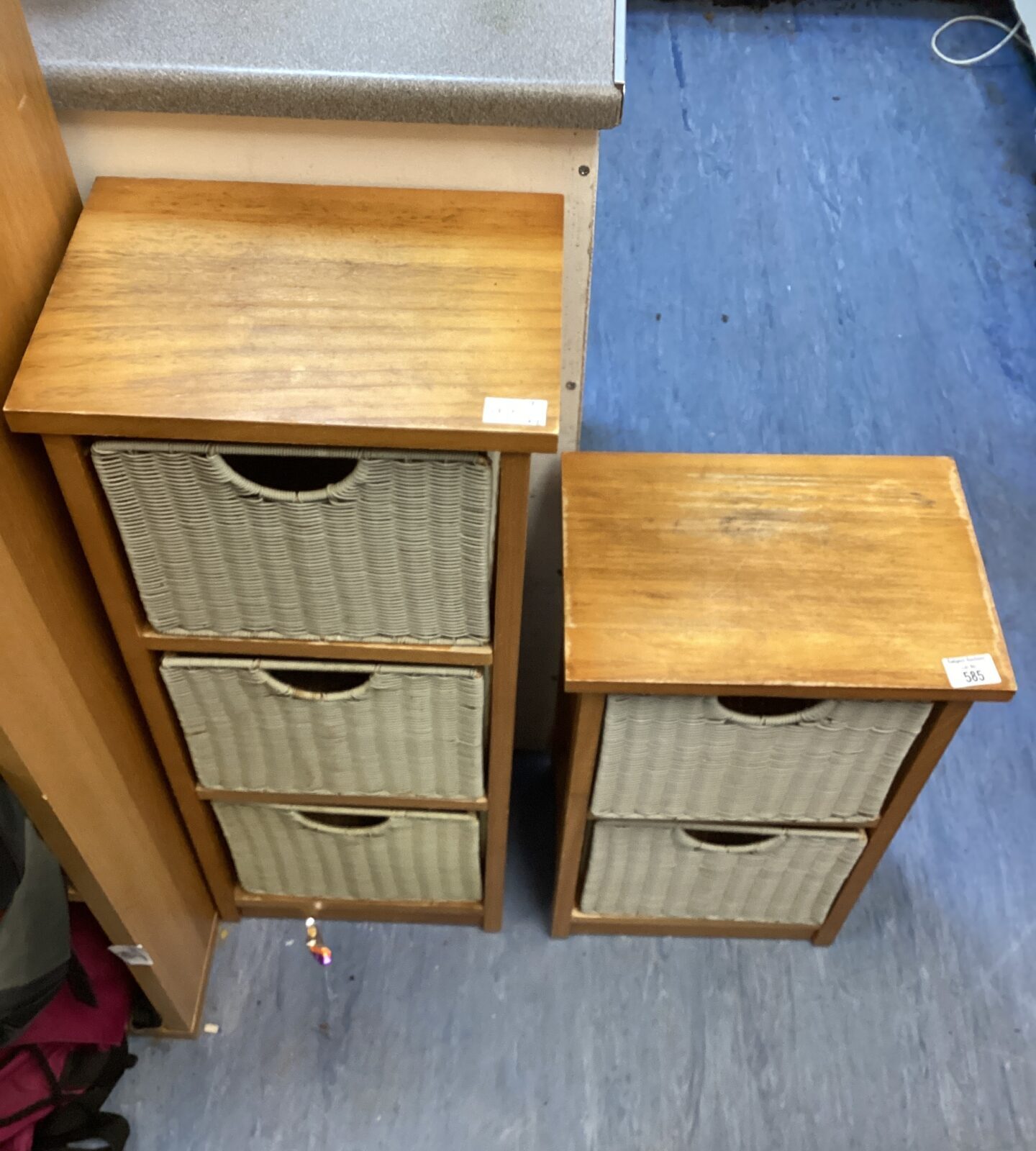 Two drawer & three drawer storage cabinets