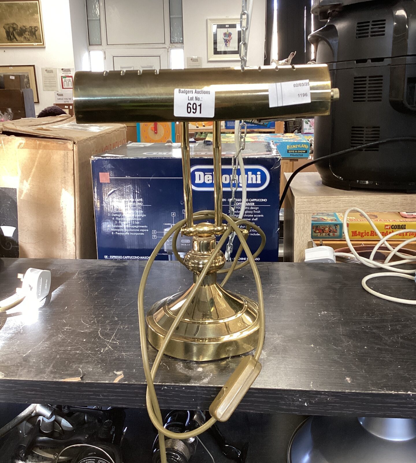 Brass Bankers Lamp
