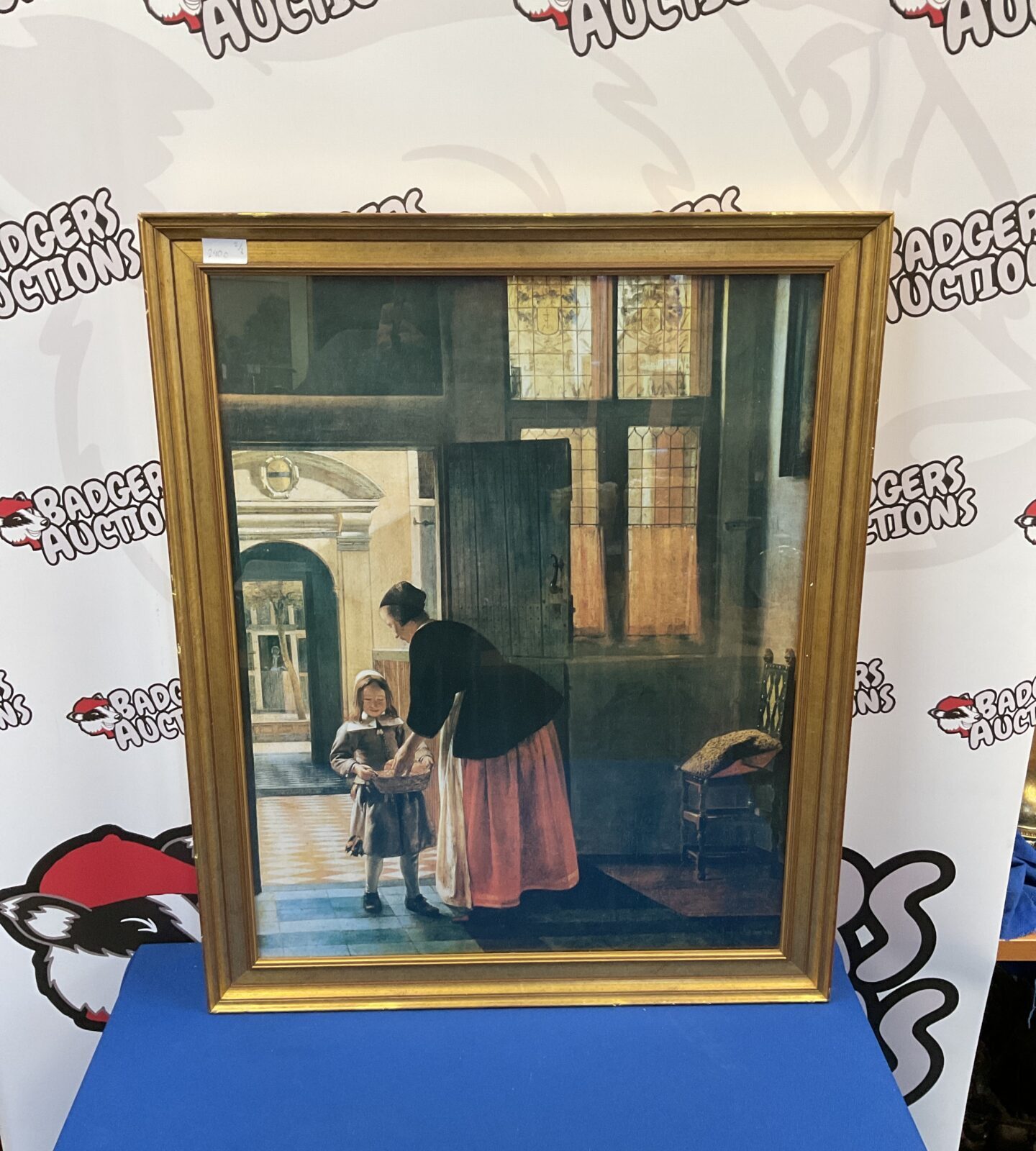 Pieter de hooch framed print of a boy bringing bread