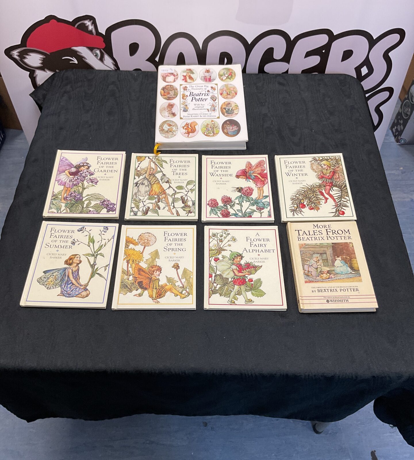 Selection of books inc flower faries and beatrix potter