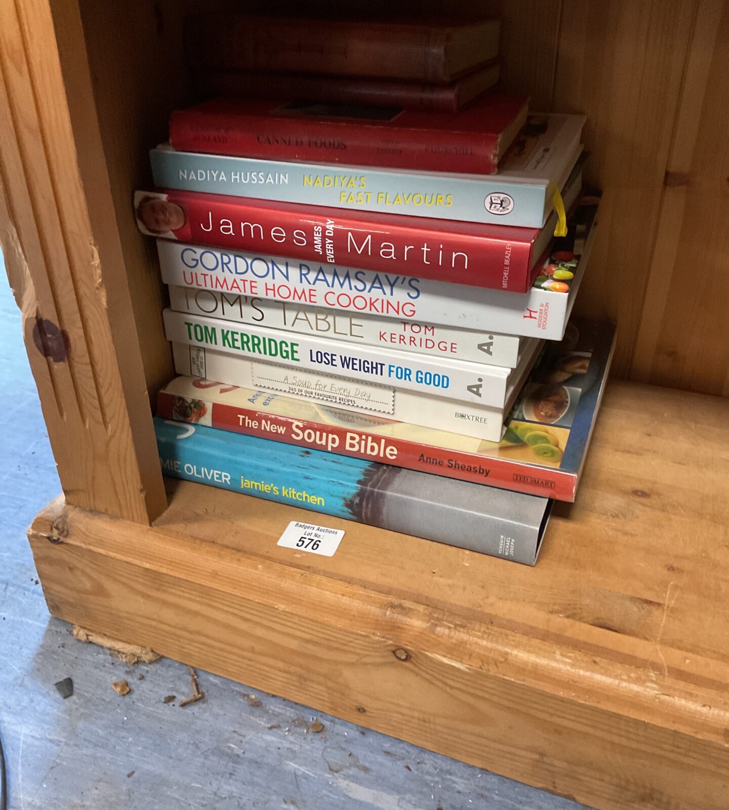 Selection of mixed cooking books