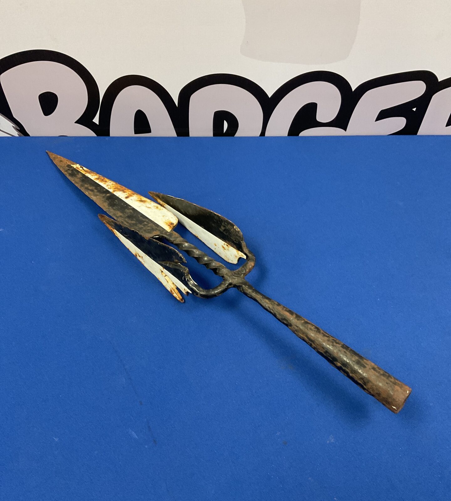 Wrought iron spear head