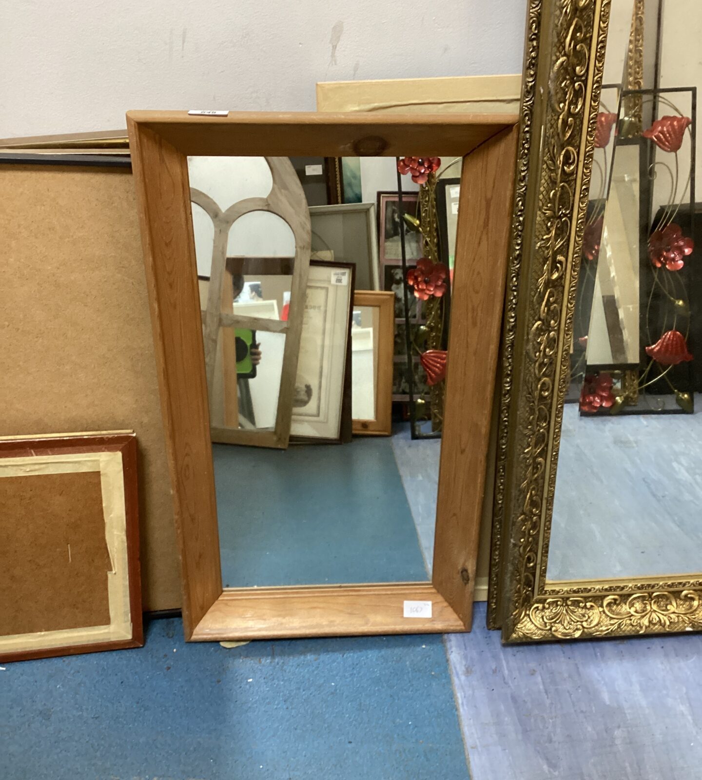 Wooden Framed Mirror