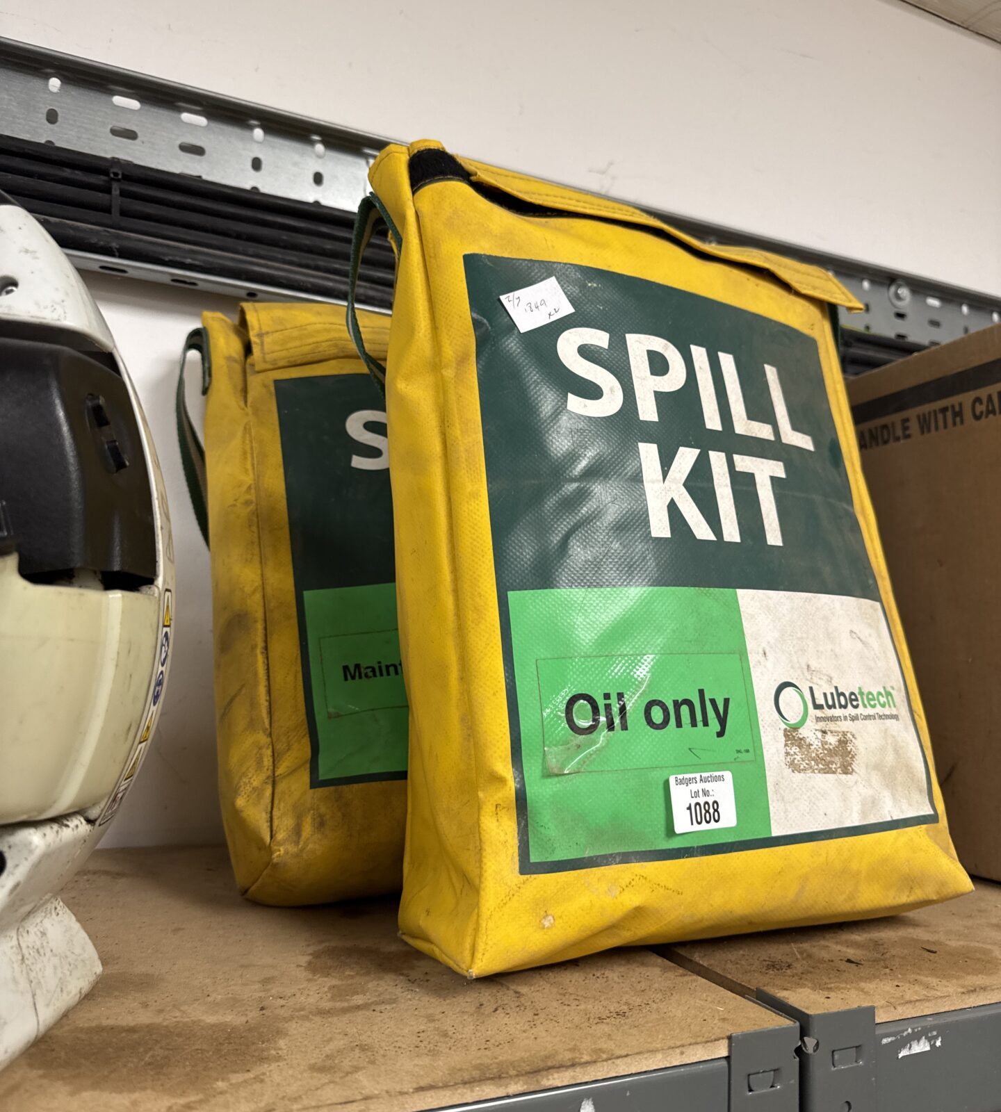 Two lubetech oil spill kits