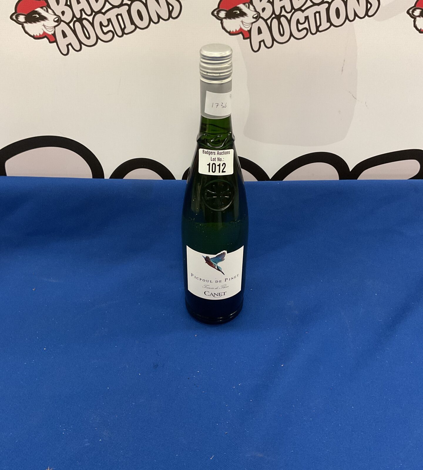 Sealed bottle of french picpoul de pinet wine