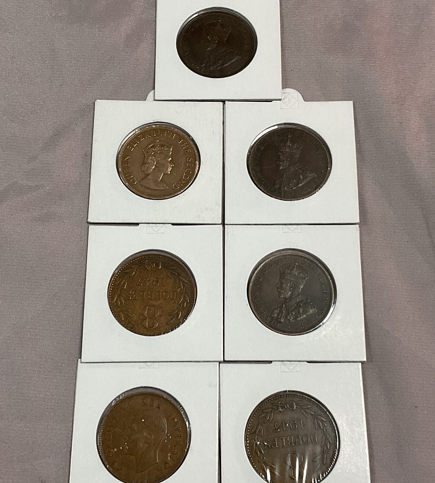 seven pennies 4 jersey 2 Guernsey 1 south African - Image 2