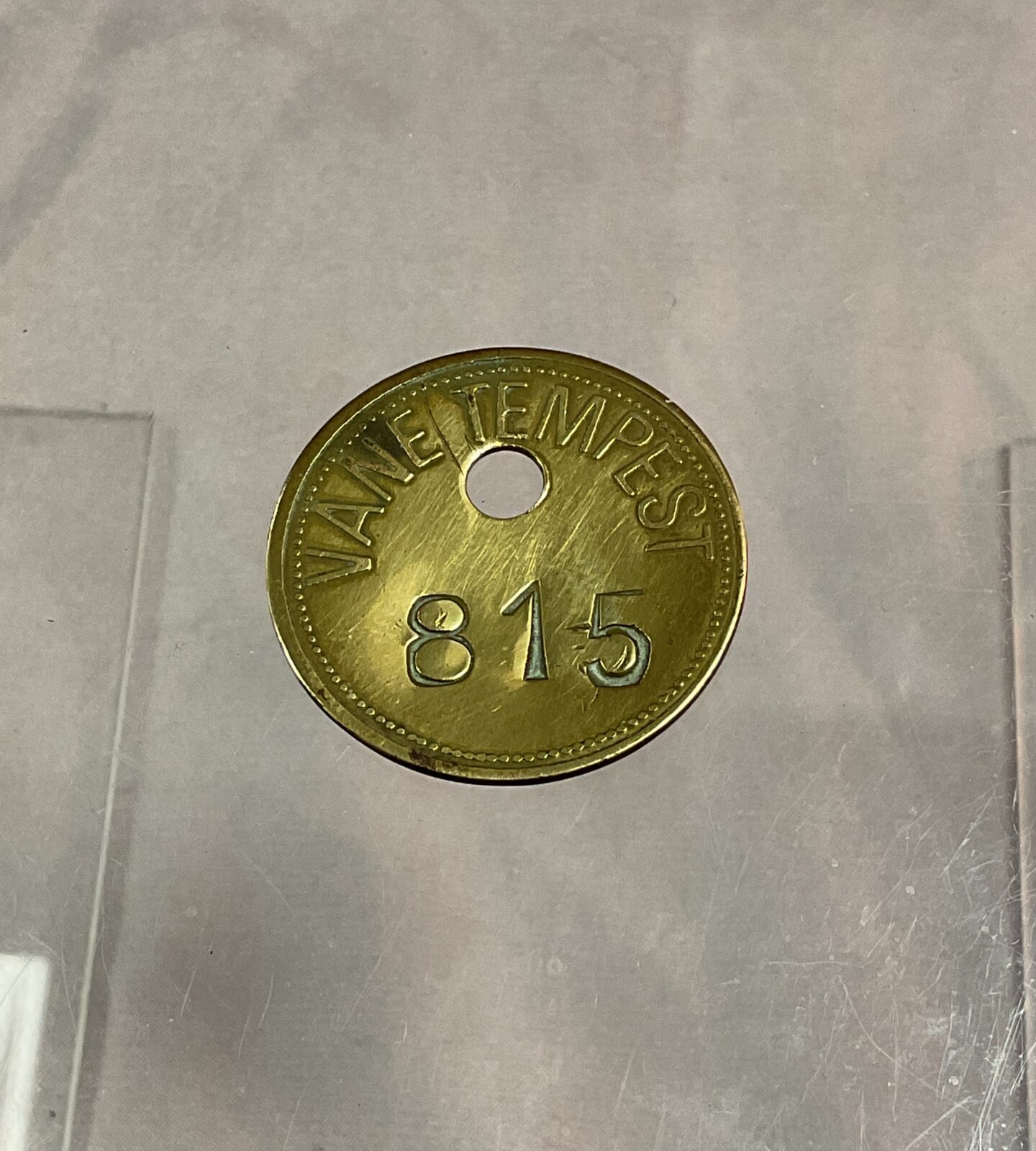 Coalmine Brass Vane Tempest durham colliery Token