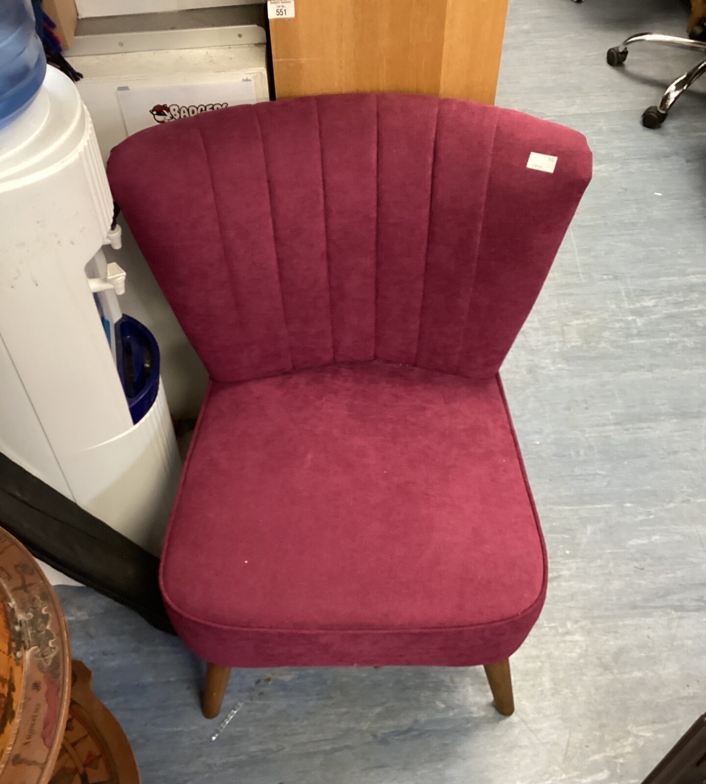 Purple nursing chair