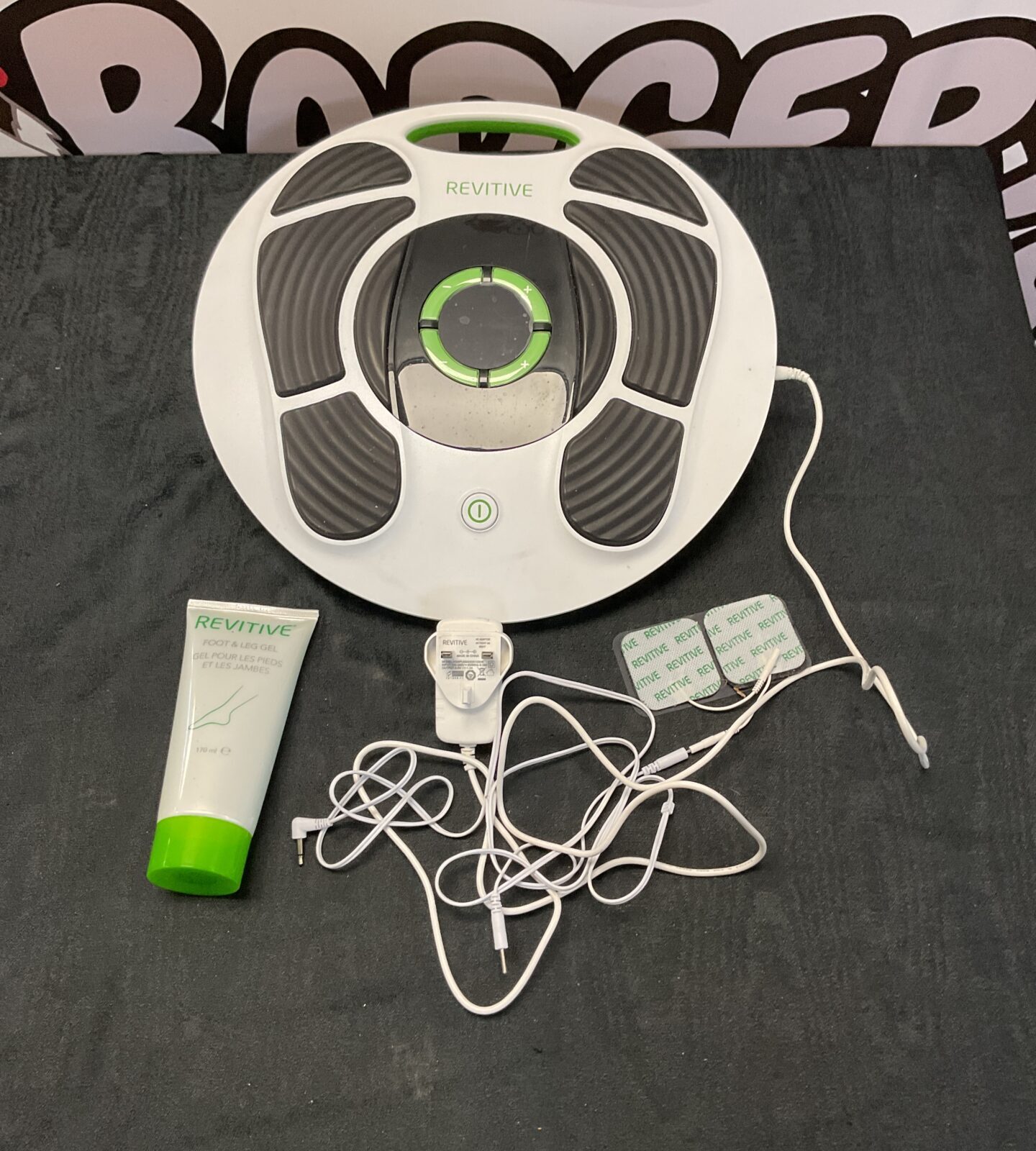 Revitive foot massager with charger and foot gel