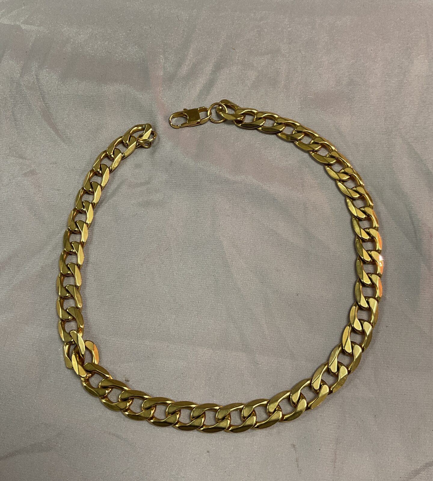 18ct gold plated heavy chain 20” necklace